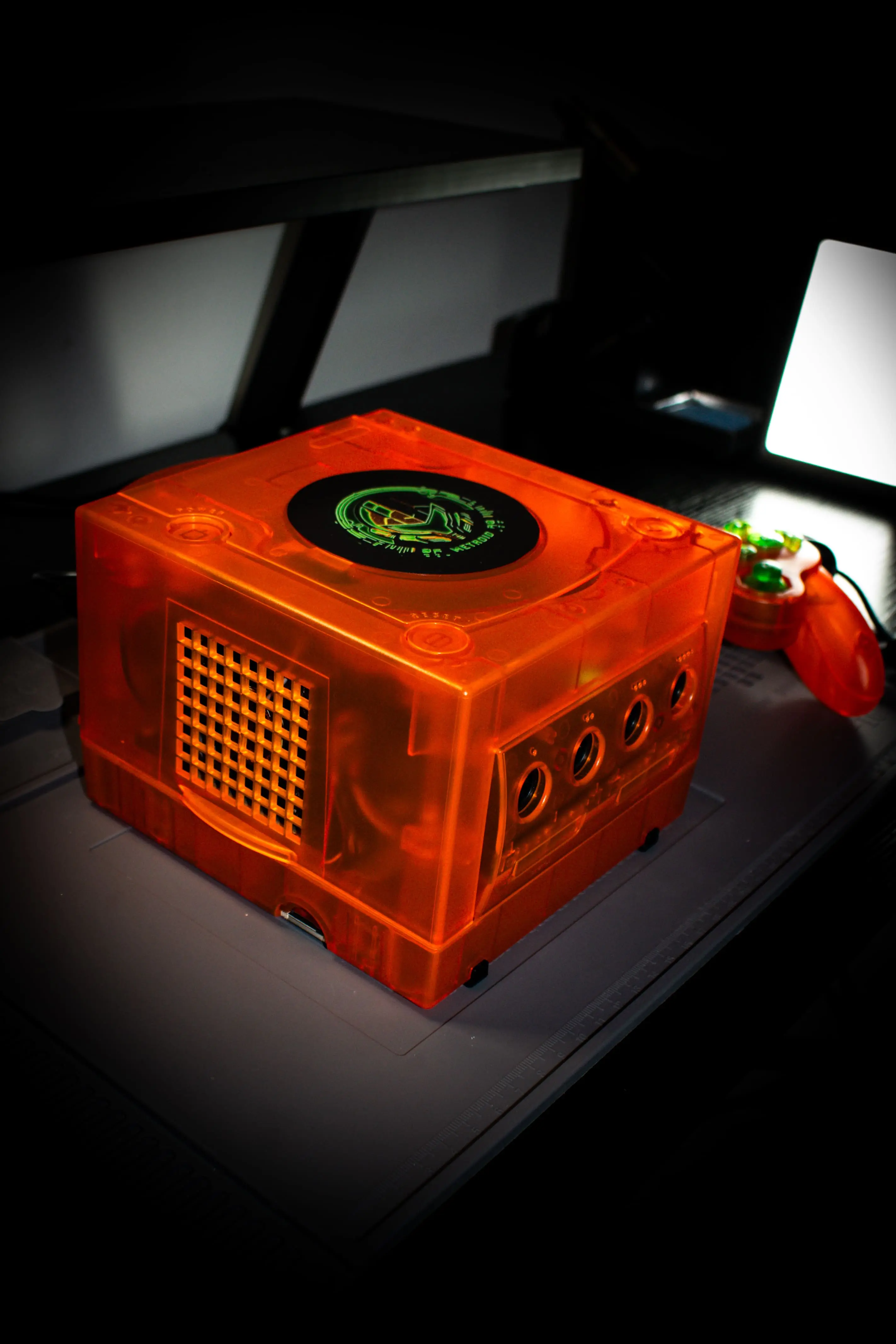 GameCube customisée avec LED et nouvelle coque