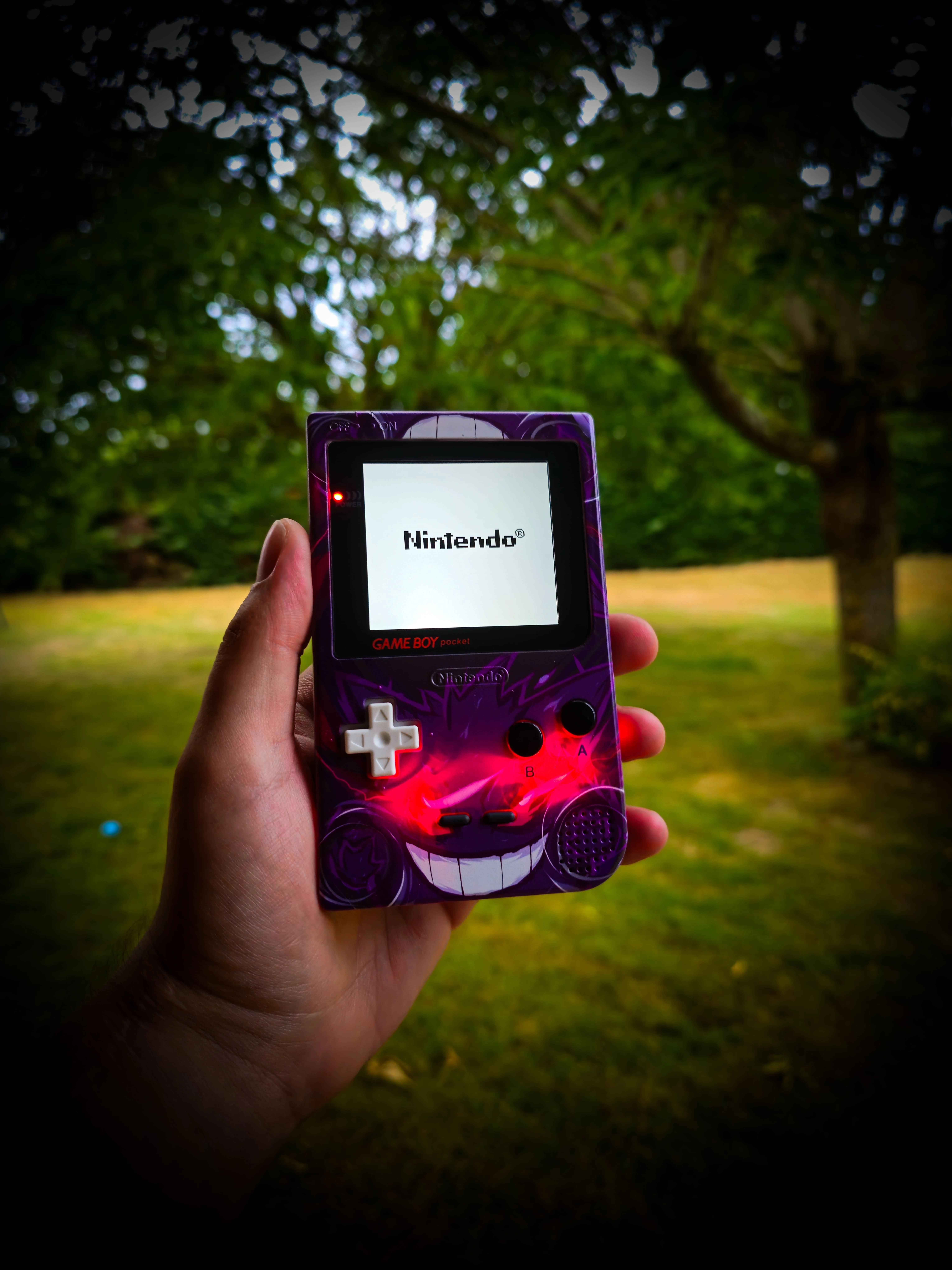 Exemple de Game Boy Pocket customisée avec écran IPS